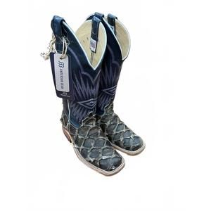 NEW ANDERSON BEAN BOOTS women's rustic big bass arapaima fish custom exotic boot